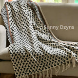 Cotton Throw Blanket, Boho Mud Cloth Throw Blanket, Gift for her Mothers day gift unique handmade gift