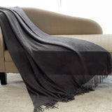 Cozy Throw Blanket With Tassels, Knitted Blanket For Couch, Nordic Decor, Gift For Women, Men