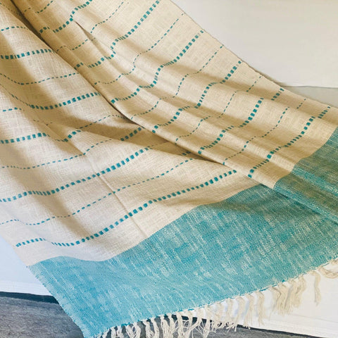 Gift for her Mothers day gift hostess handmloom throw cotton throw blanket spring throw handmade throw t