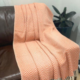 Boho blanket for bedroom decor, Hand loomed throw blanket couch, cotton Woven blanket, Turkish Blanket, Seasonal decor, Gift for home