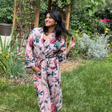 Cotton Kimono Robe,Block Floral Printed Robes,Kimono For Women,Night Wear Dress, Gift Bride Robe,Bathrobe Kimono, Gift for her