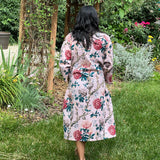 Cotton Kimono Robe,Block Floral Printed Robes,Kimono For Women,Night Wear Dress, Gift Bride Robe,Bathrobe Kimono, Gift for her
