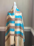 Yak wool throw, Tibet Handmade Yak Wool Blanket  shawl, Stripes Scarf, Soft Shawl/Throws, Yak Wool Hand-Loomed Nepal, Unique gift