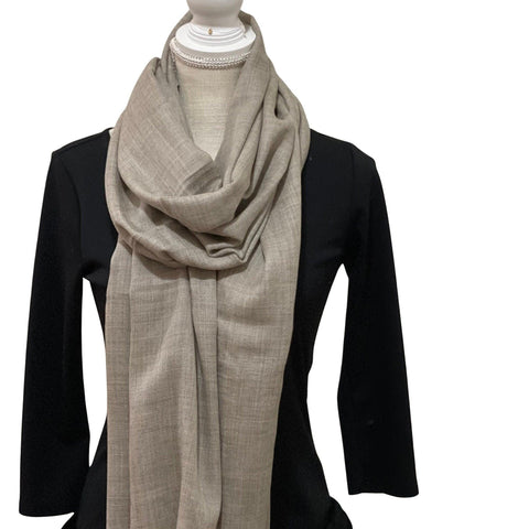 handmade Cashmere Minimal Scarf, Hand-spun Cashmere Stole, Evening Shawl/Scarf, Christmas Gift